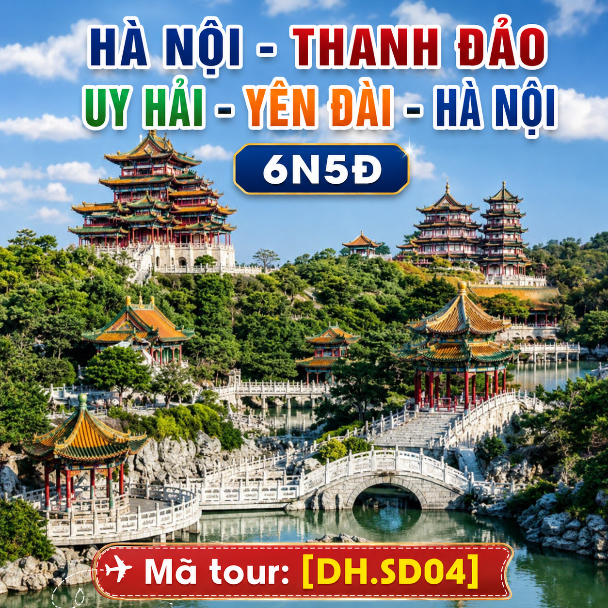 HÀ NỘI - THANH ĐẢO - UY HẢI - YÊN ĐÀI - HÀ NỘI 6N5D