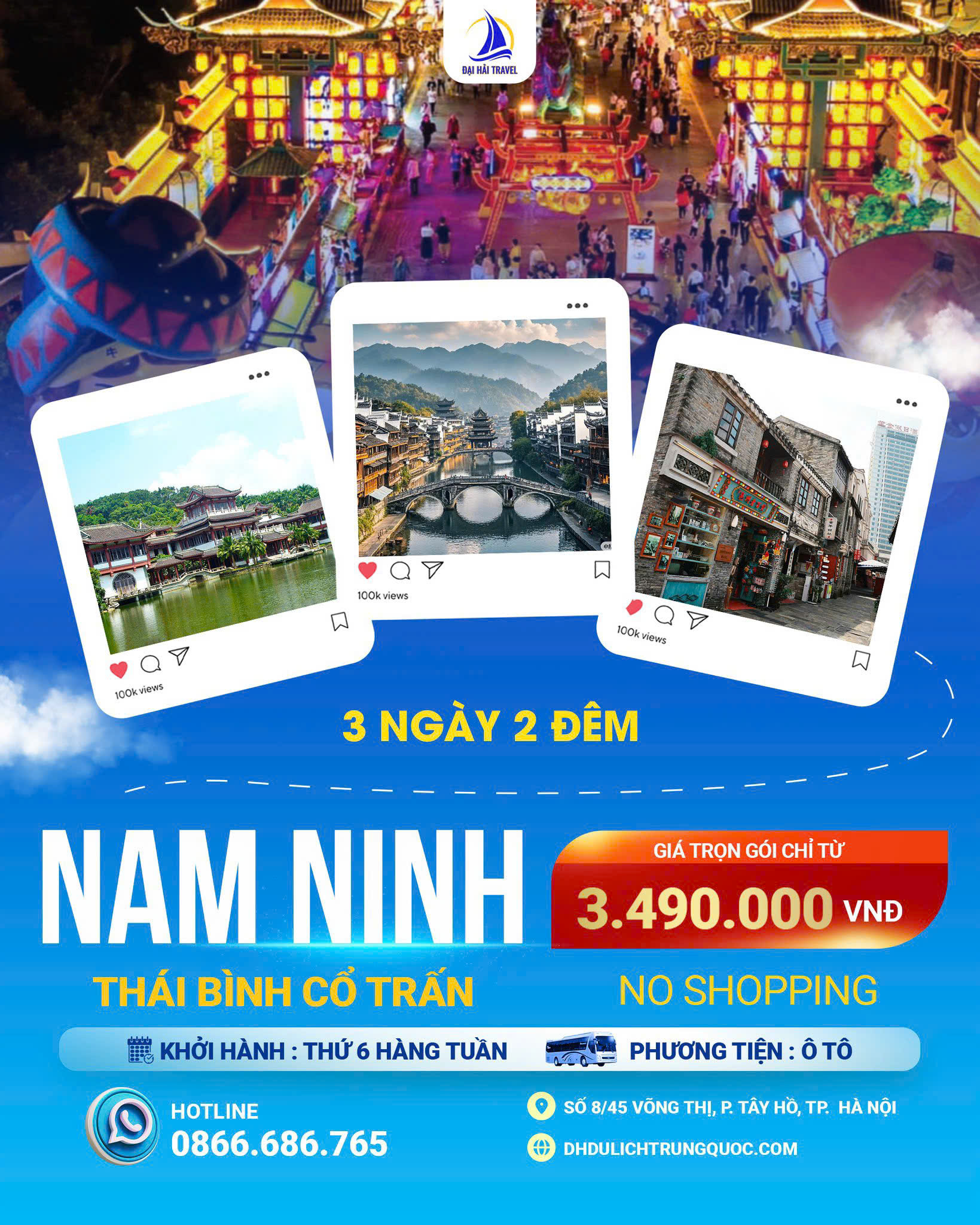 KHÁM PHÁ “HÒN NGỌC XANH” TRUNG QUỐC – 3N2Đ NO SHOPPING