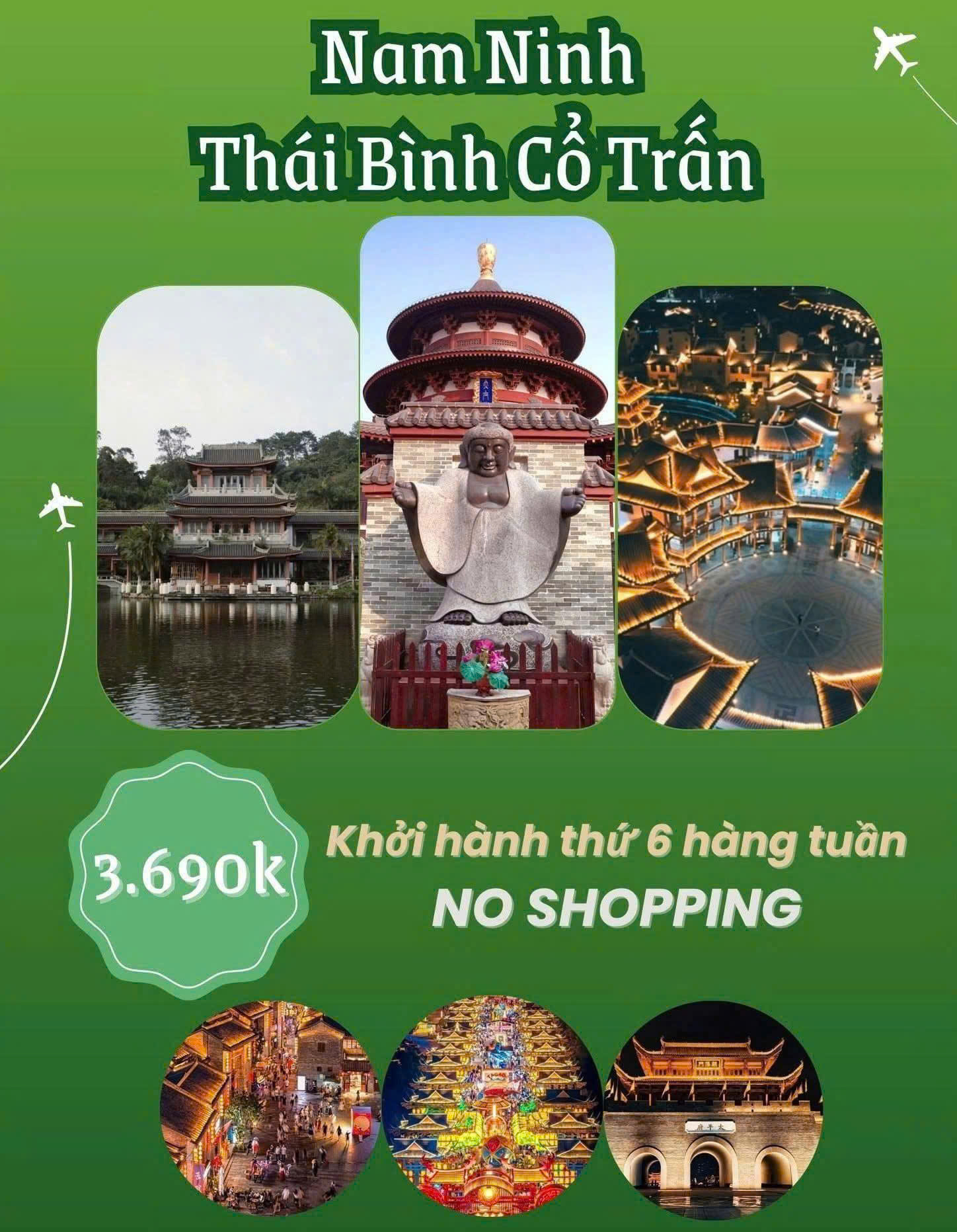 Khám phá Nam Ninh Thái Bình Cổ Trấn